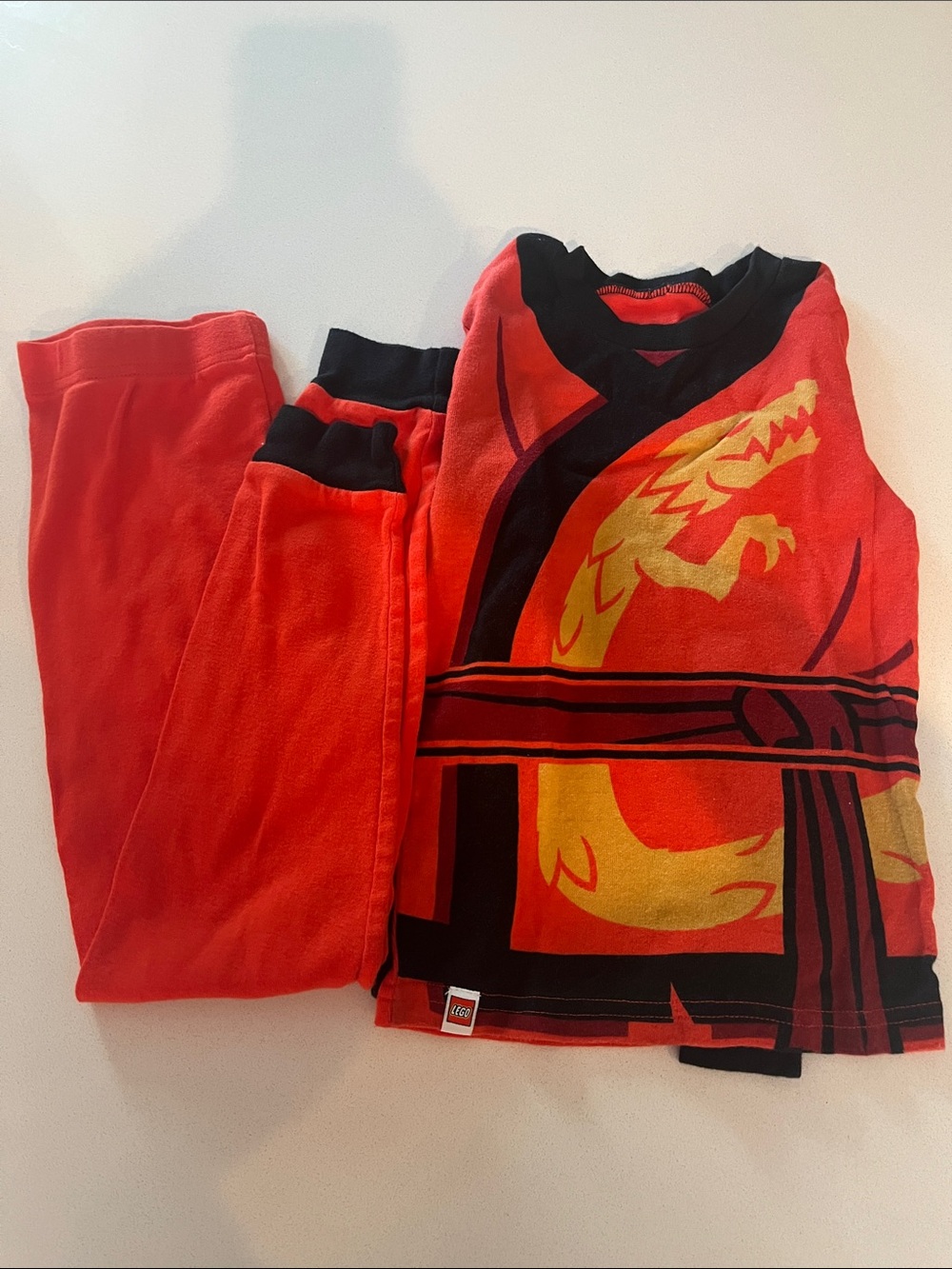 Lego Ninjago Red and Yellow Pajamas
